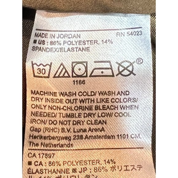 NWT BANANA REPUBLIC Lightweight Jogger Cargo Pants Sz L Brown #717673 - Picture 4 of 4